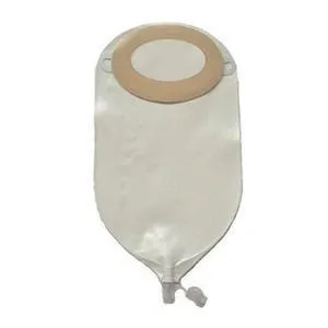 1-Piece Post-Op Adult Urinary Pouch Cut-to-Fit 1-1/8" x 2" Oval With Flutter Valve, Convex