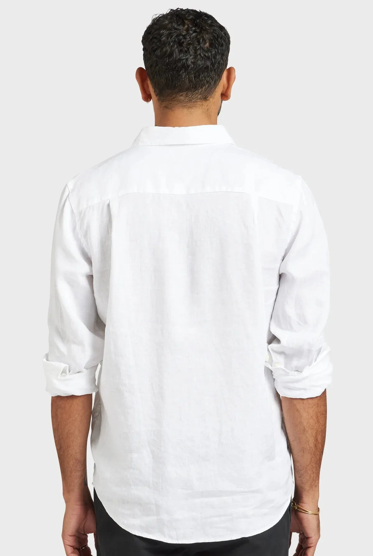 ACADEMY BRAND - Hampton Linen Shirt White