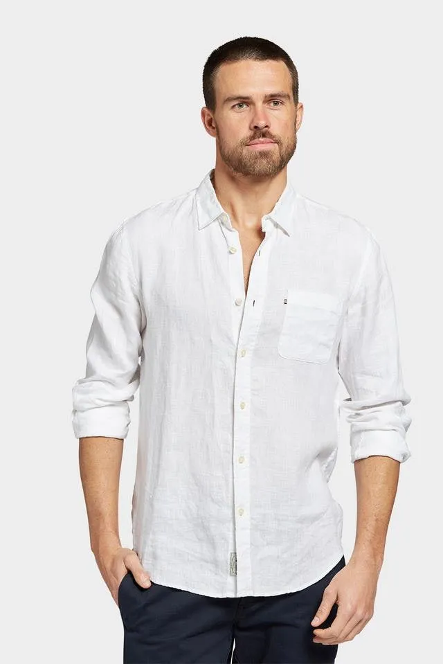 ACADEMY BRAND - Hampton Linen Shirt White