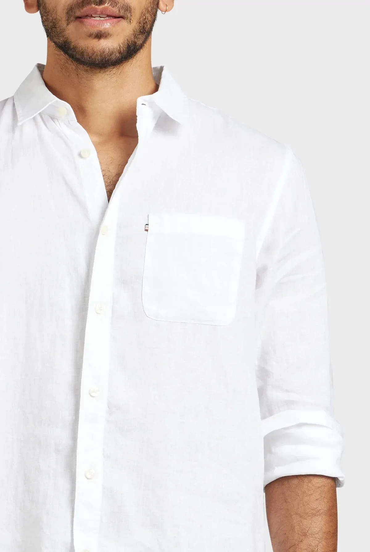 ACADEMY BRAND - Hampton Linen Shirt White