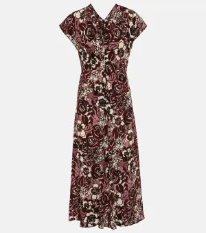 Affetto floral print midi dress 'S MAX MARA, multicolor