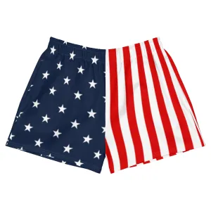 American Flag Women's Athletic Short Shorts