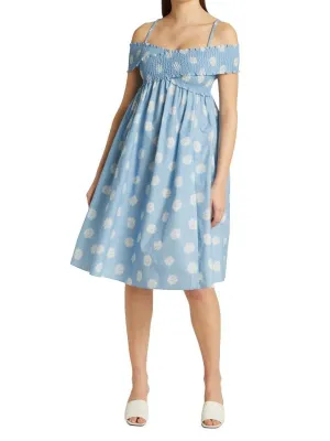 antibes organic cotton dress Baum und Pferdgarten Modern blue