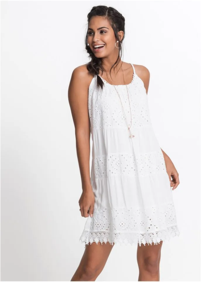 Bodyflirt lace dress, white