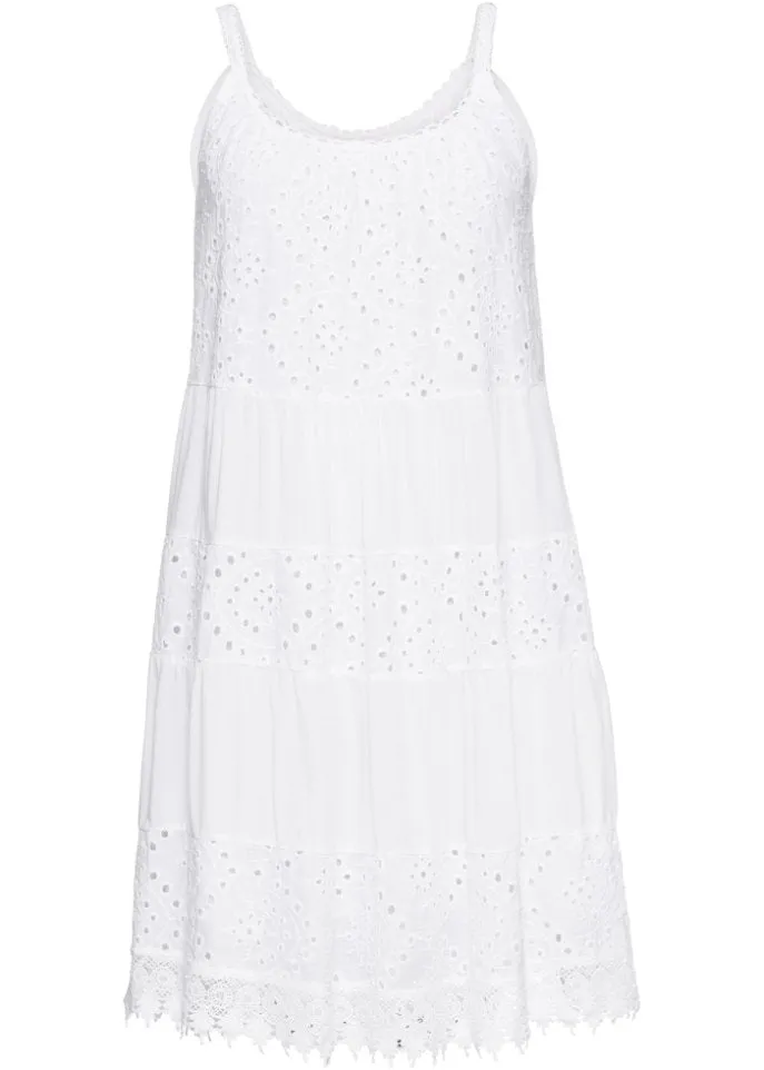 Bodyflirt lace dress, white