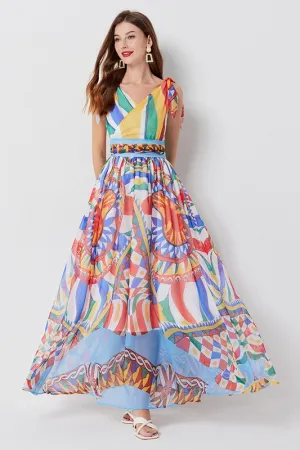 Chiffon Printed Maxi Dress *Online Only*