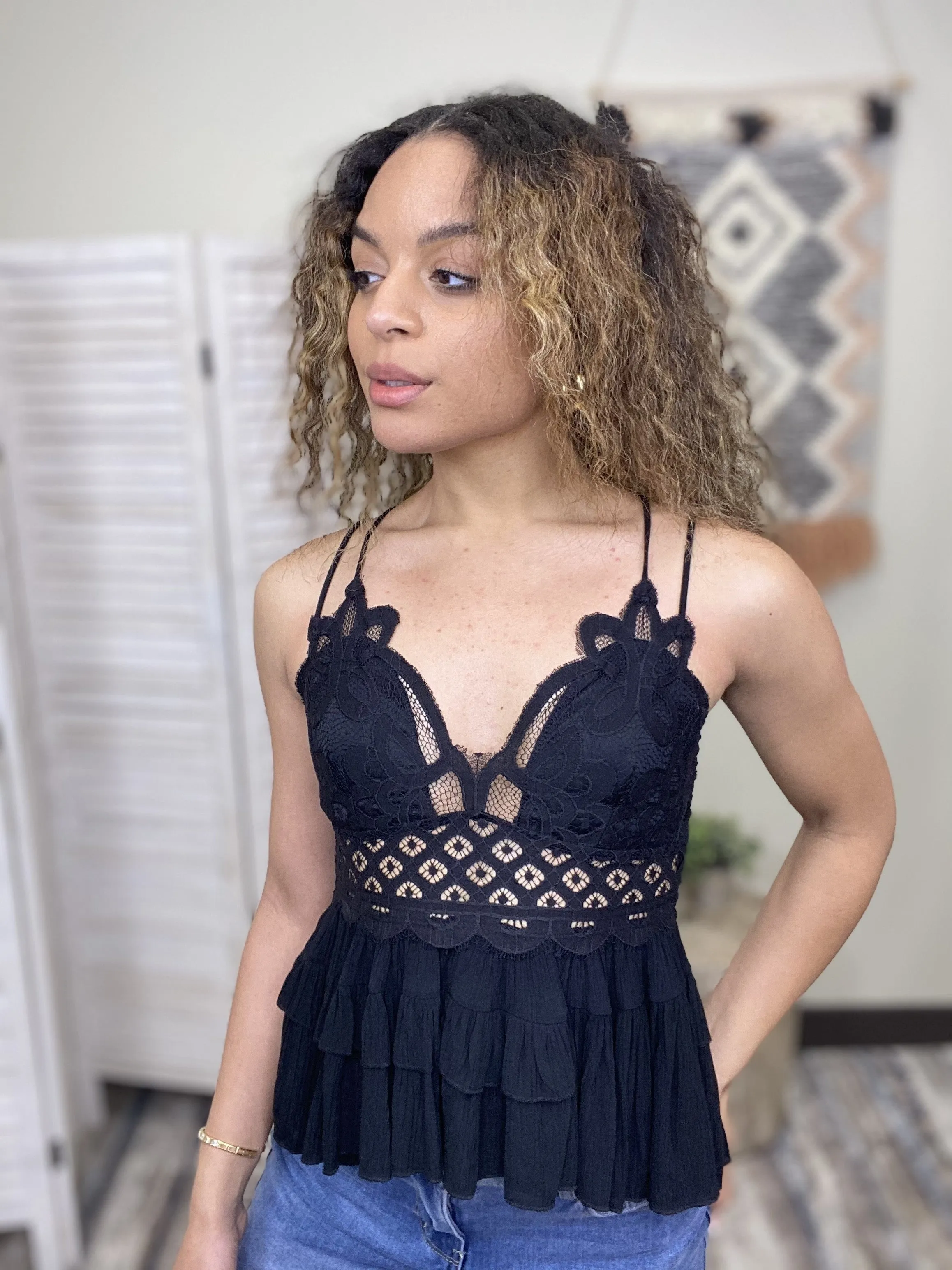 Crochet Lace Camisole Tank Top