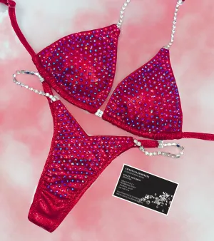 Digital hologram/AB crystal competition bikini