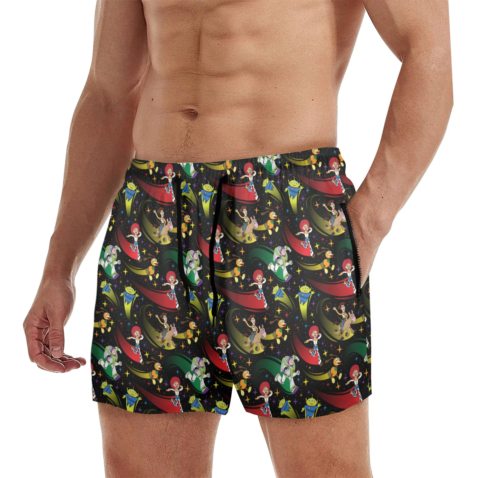 Disney Toy Story Roundup Friends Men's Quick Dry Athletic Shorts