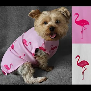 Dog's Flamingo Jumpsuit