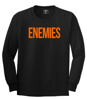 ENEMIES Orange Print Long Sleeve T-Shirt