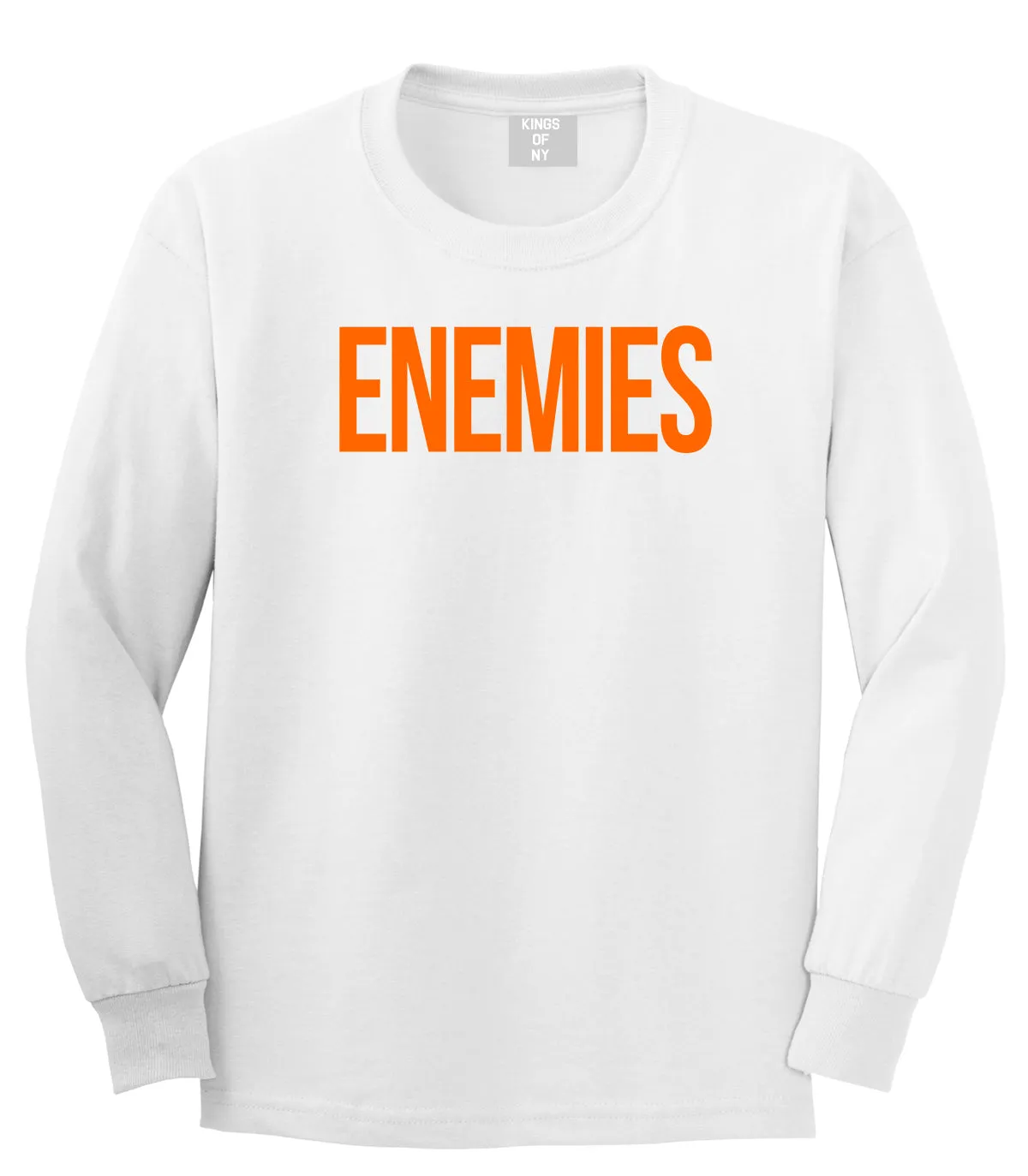 ENEMIES Orange Print Long Sleeve T-Shirt