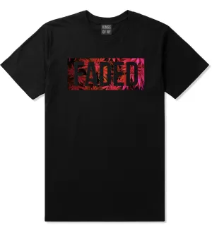 Faded Red and Pink Marijuana Weed T-Shirt