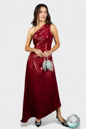 Give Me Everything Tonight Wine Maxi Dress