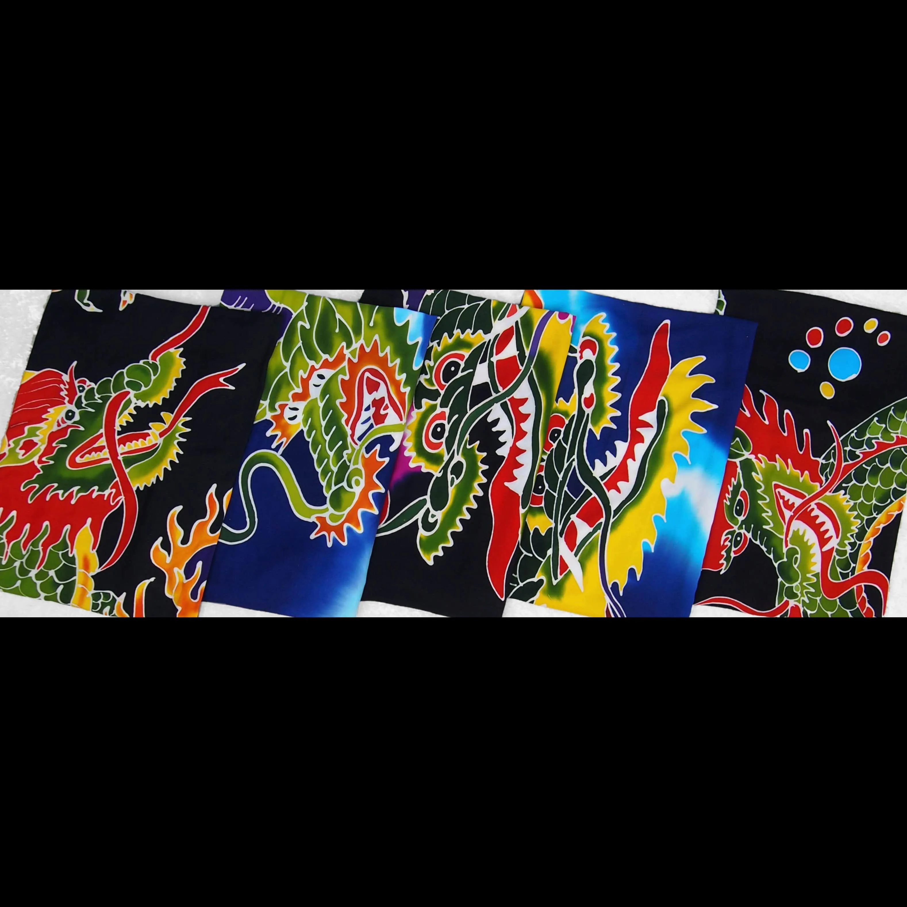 Hand-Painted Batik Dragon Sarongs