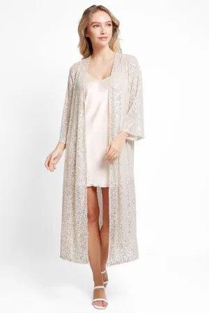 JP3521 Hannah Sequin Long Kimono