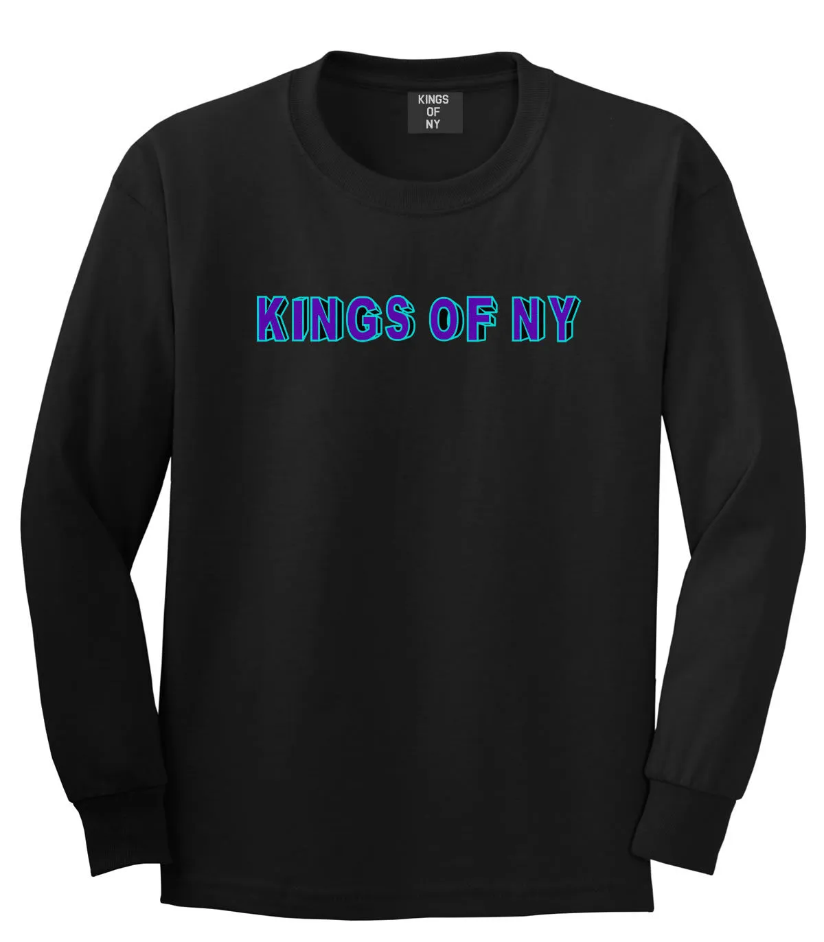 Kings Of NY Bright Block Letters Fall15 Long Sleeve T-Shirt