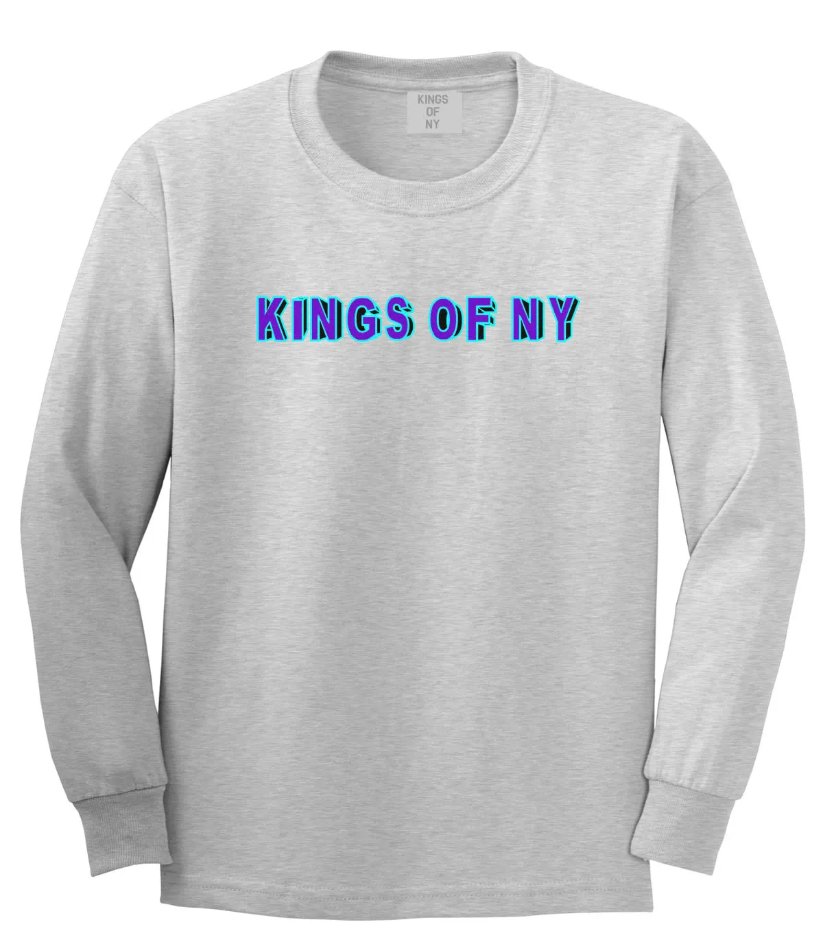 Kings Of NY Bright Block Letters Fall15 Long Sleeve T-Shirt