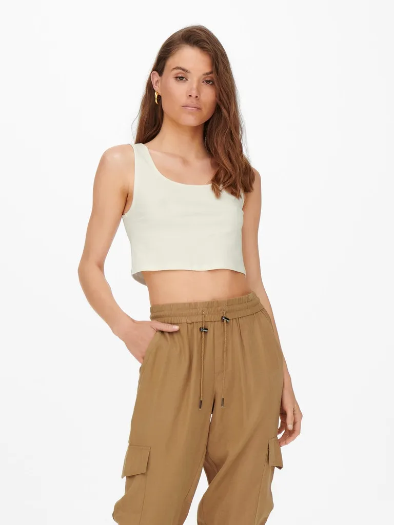 Kira Cotton Cropped Tank