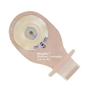 MiniMax Cut-To-Fit 1/2"-1-1/2" Shallow Convex, Opaque Drainable Pouch