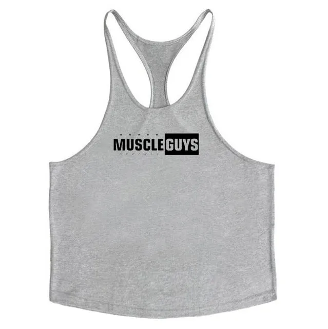 Muscleguys Brand gyms clothing Bodybuilding singlet Fitness Mens Tank Top Golds Gorilla Wear Vest Stringer sportswear Undershirt