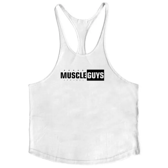 Muscleguys Brand gyms clothing Bodybuilding singlet Fitness Mens Tank Top Golds Gorilla Wear Vest Stringer sportswear Undershirt