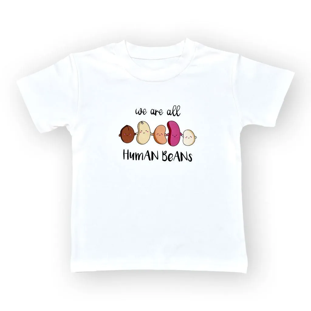 Organic Cotton Toddler Kid’s T-Shirt - We Are All Human Beans