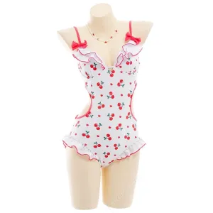 Ruffled Cherry Onesie