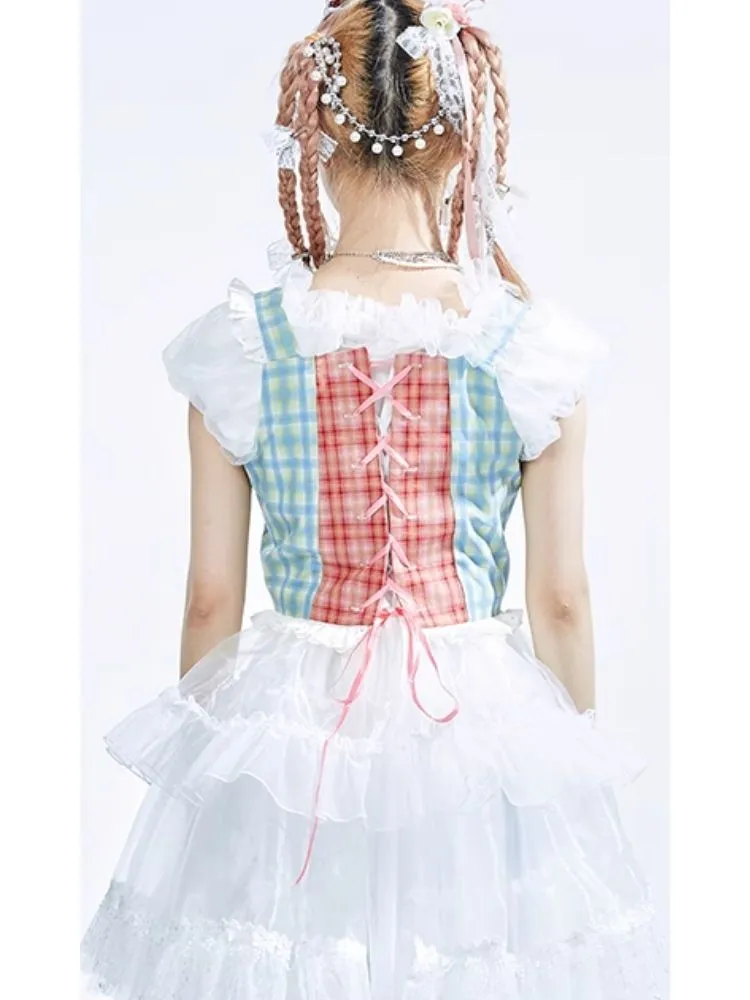 Sweet Corset Camisole Tank Top【s0000008228】
