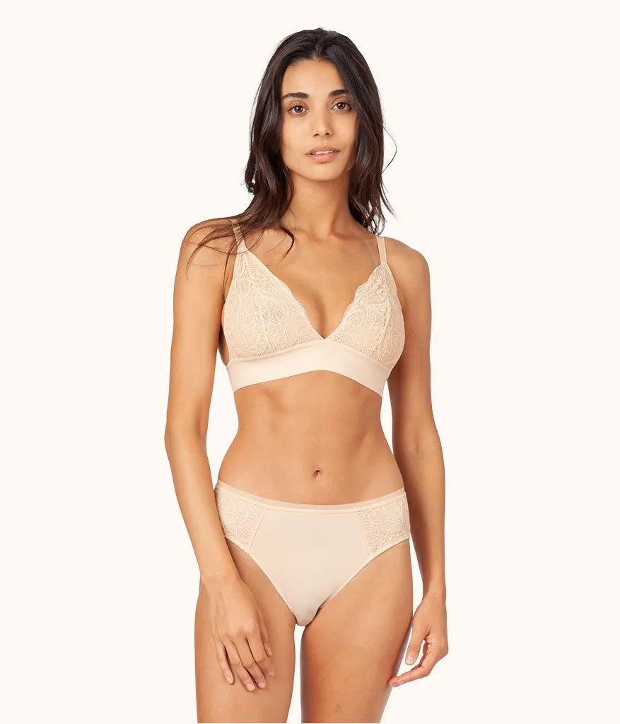 The Lace High Waist Bikini 5-Pack: Toasted Almond