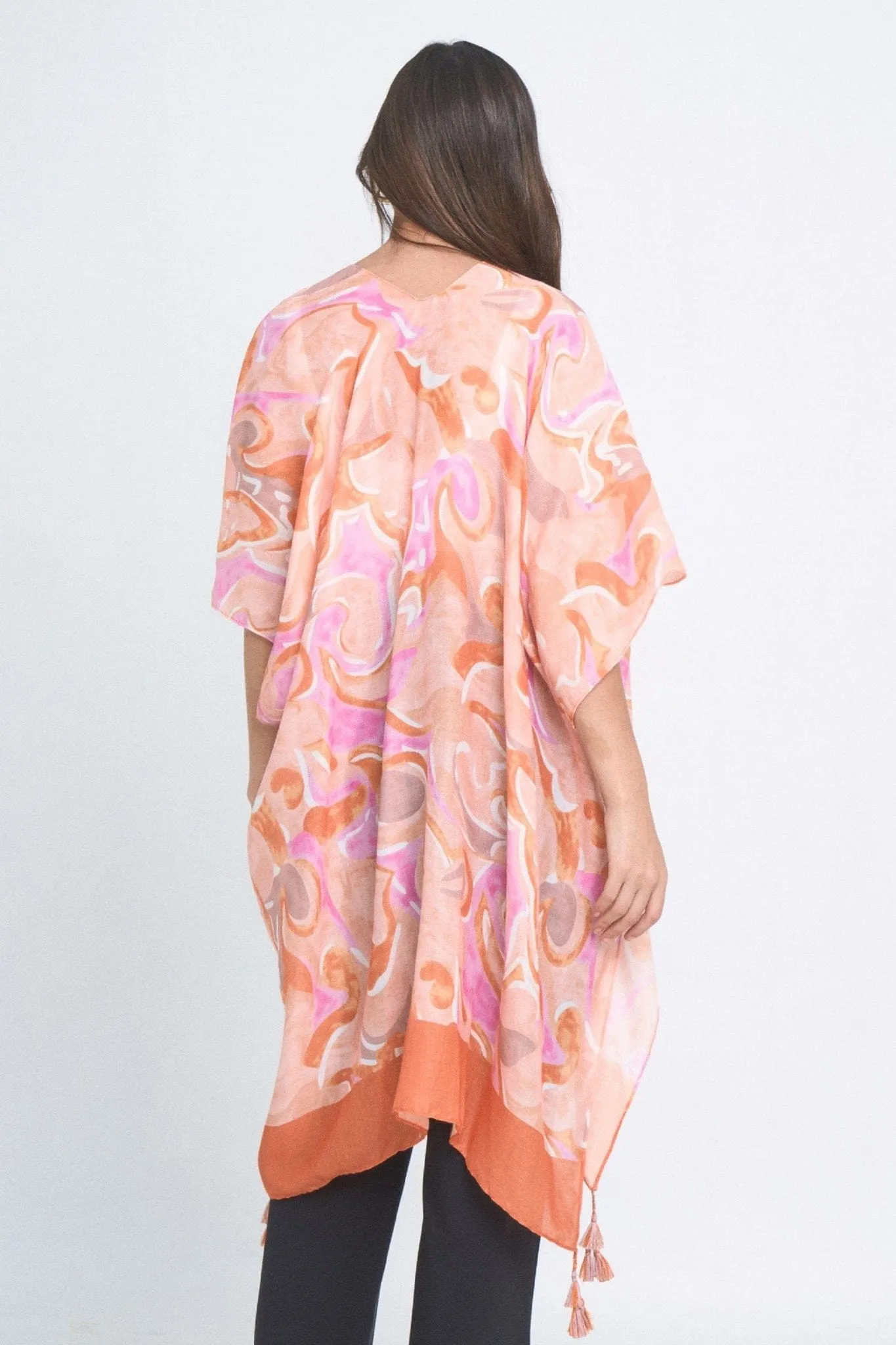 YLK310081 Sasha Swirl Print Kimono