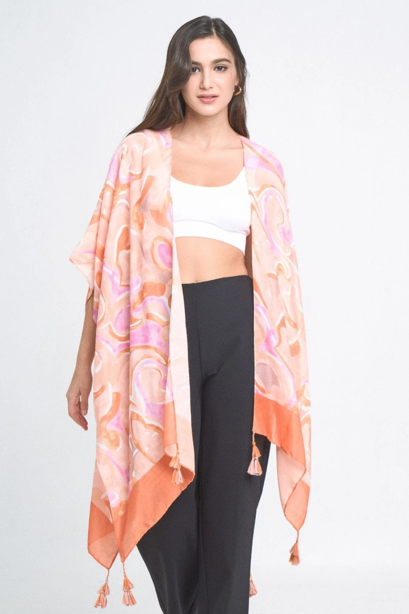 YLK310081 Sasha Swirl Print Kimono